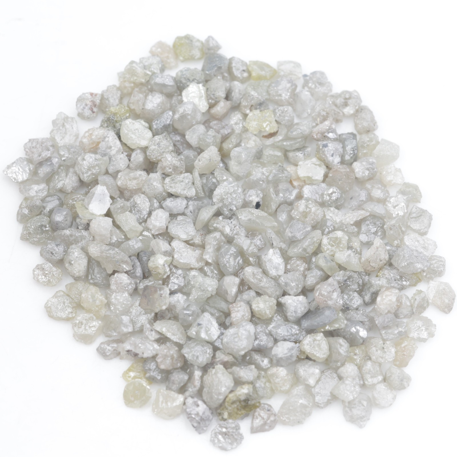 6.00Ct White Rough Diamond Lot Natural Loose Raw Uncut Diamond For Fine jewelry.