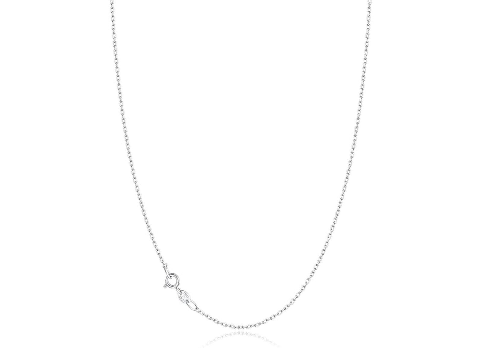 Italian Made 925 Sterling Silver 1MM Thin & Sturdy Cable Chain Necklace 16″-24″