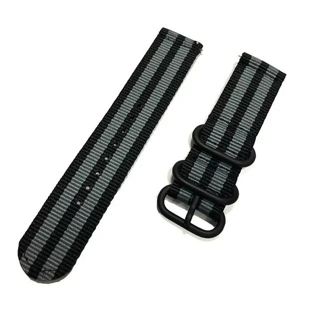 18mm 20mm 22mm Durable Military Woven Nylon Wrist Watch Band Quick Release Strap