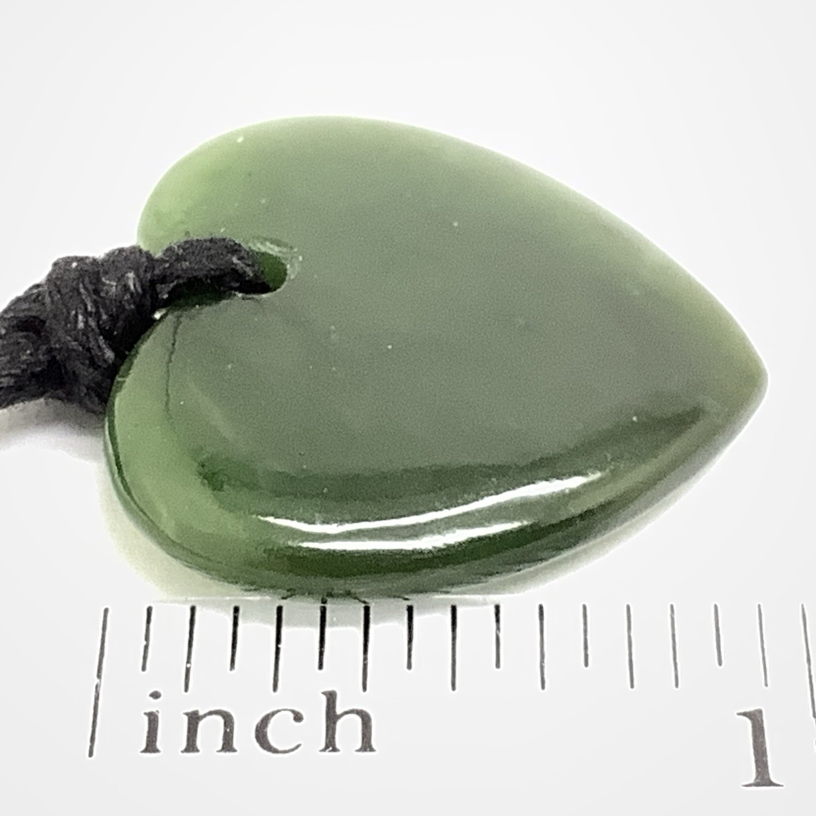 Canada Jade Heart Pendant British Columbia Green Nephrite Jade Stone Necklace