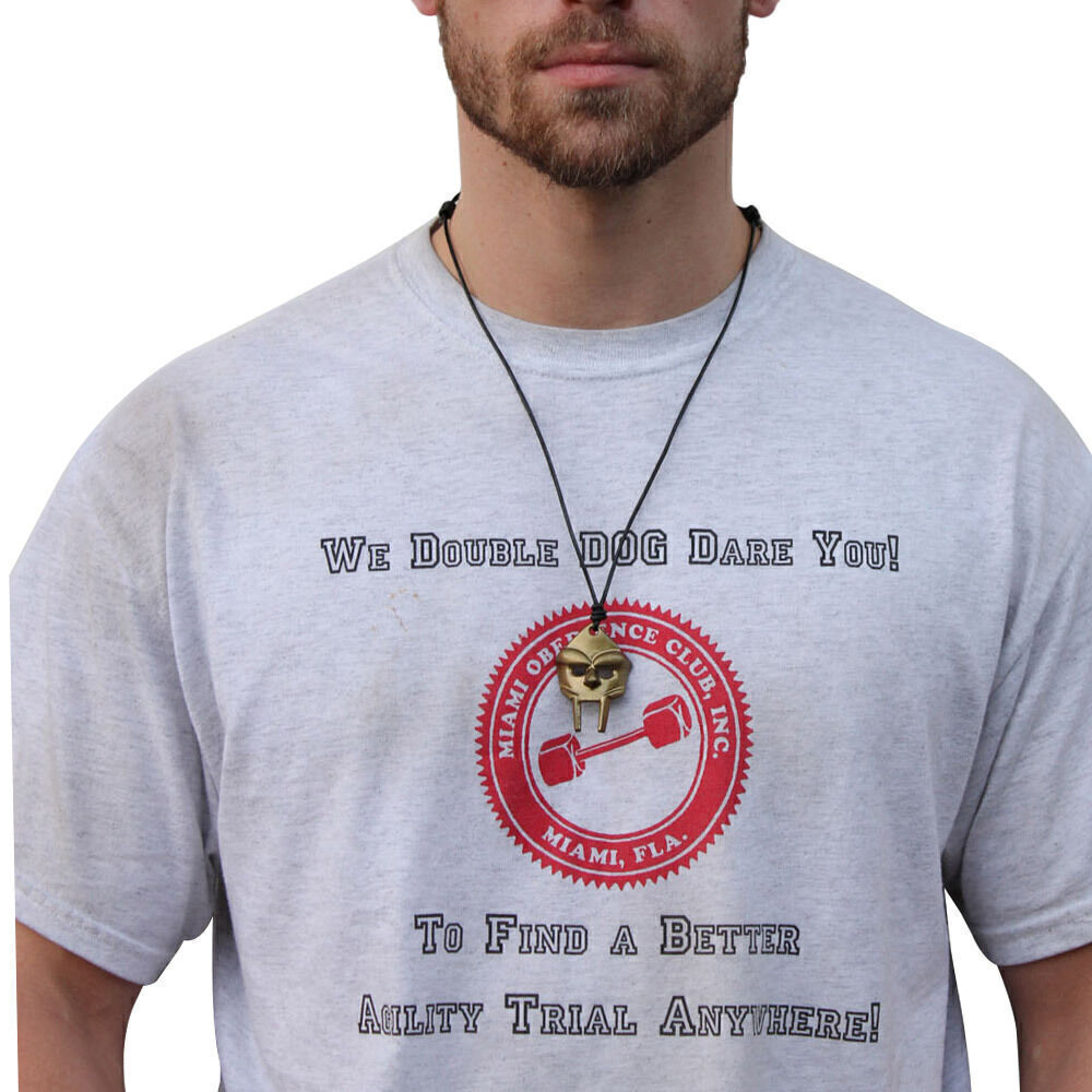 Face of Metal Radical Doom Rapper Gladiatorial Warrior Adjustable Necklace