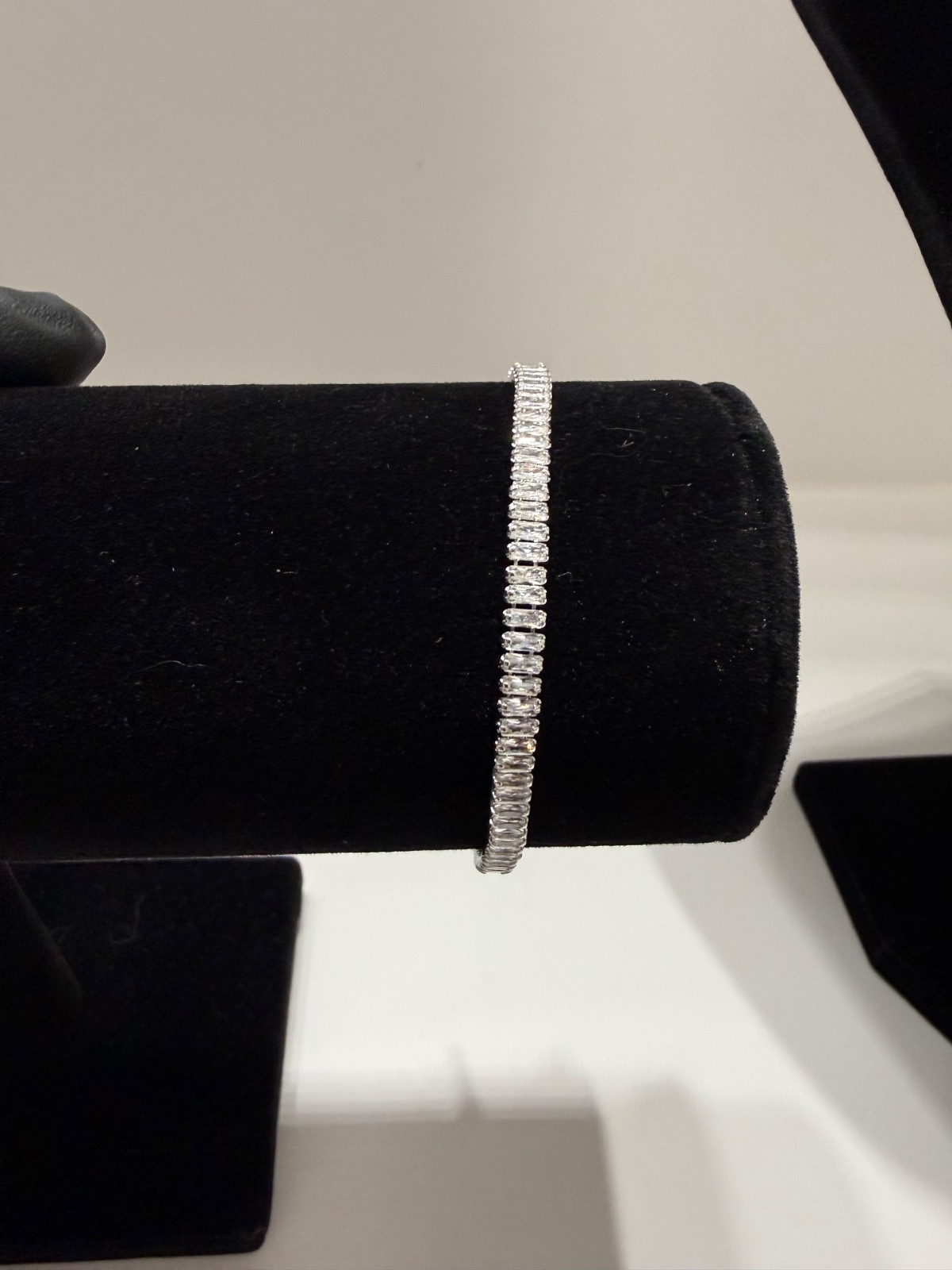 tennis bracelet silver filled vvscz stone 7 inch 3.5mm