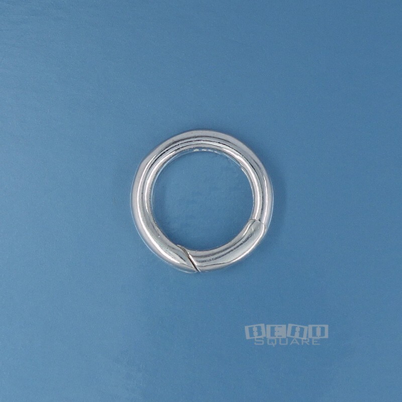Sterling Silver Round Donut Ring Link Connector Clasp 13mm (13.4mm/0.53″) #44058