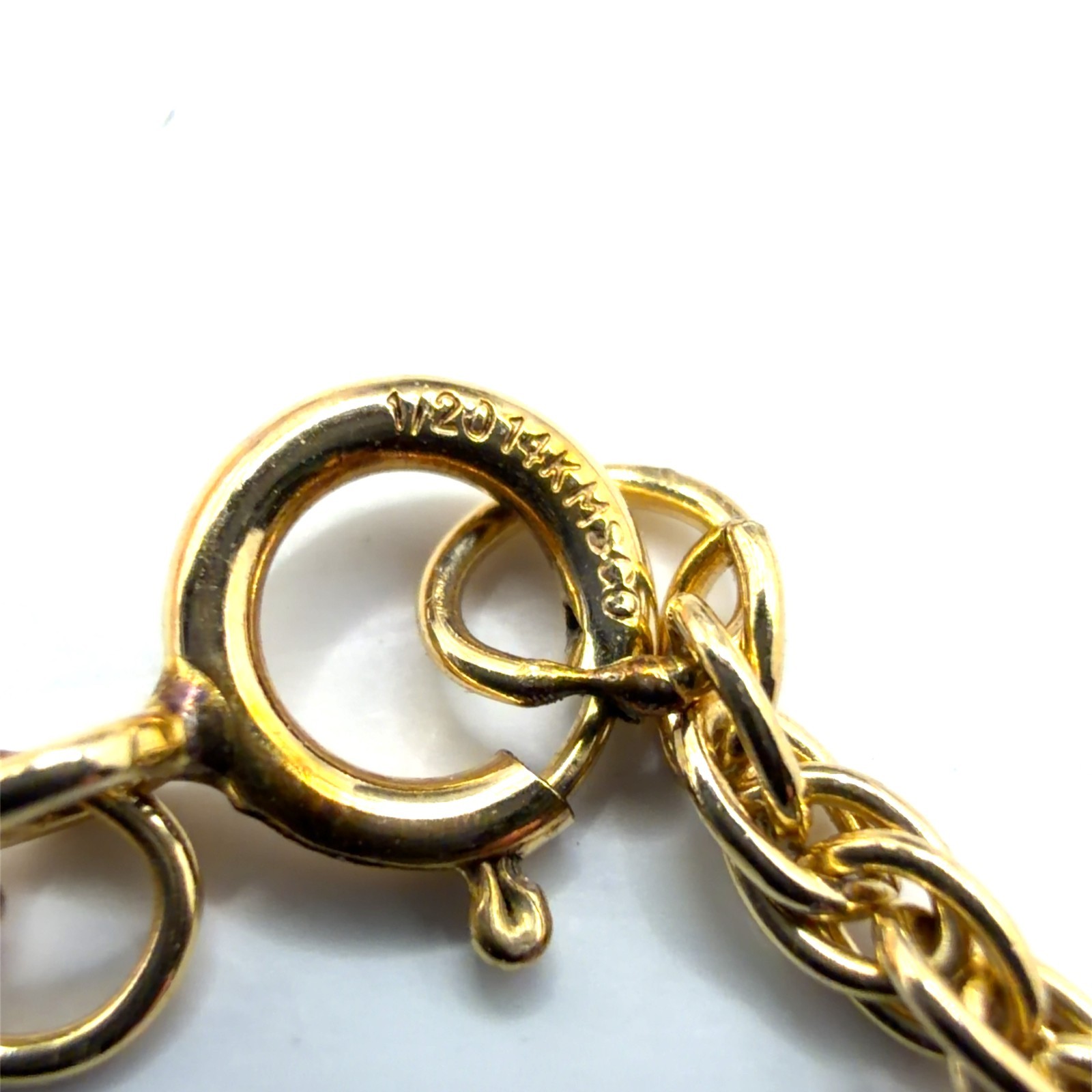 Vintage 14K Gold Filled MSCO 18 Inch Rope Chain 3.3 grams