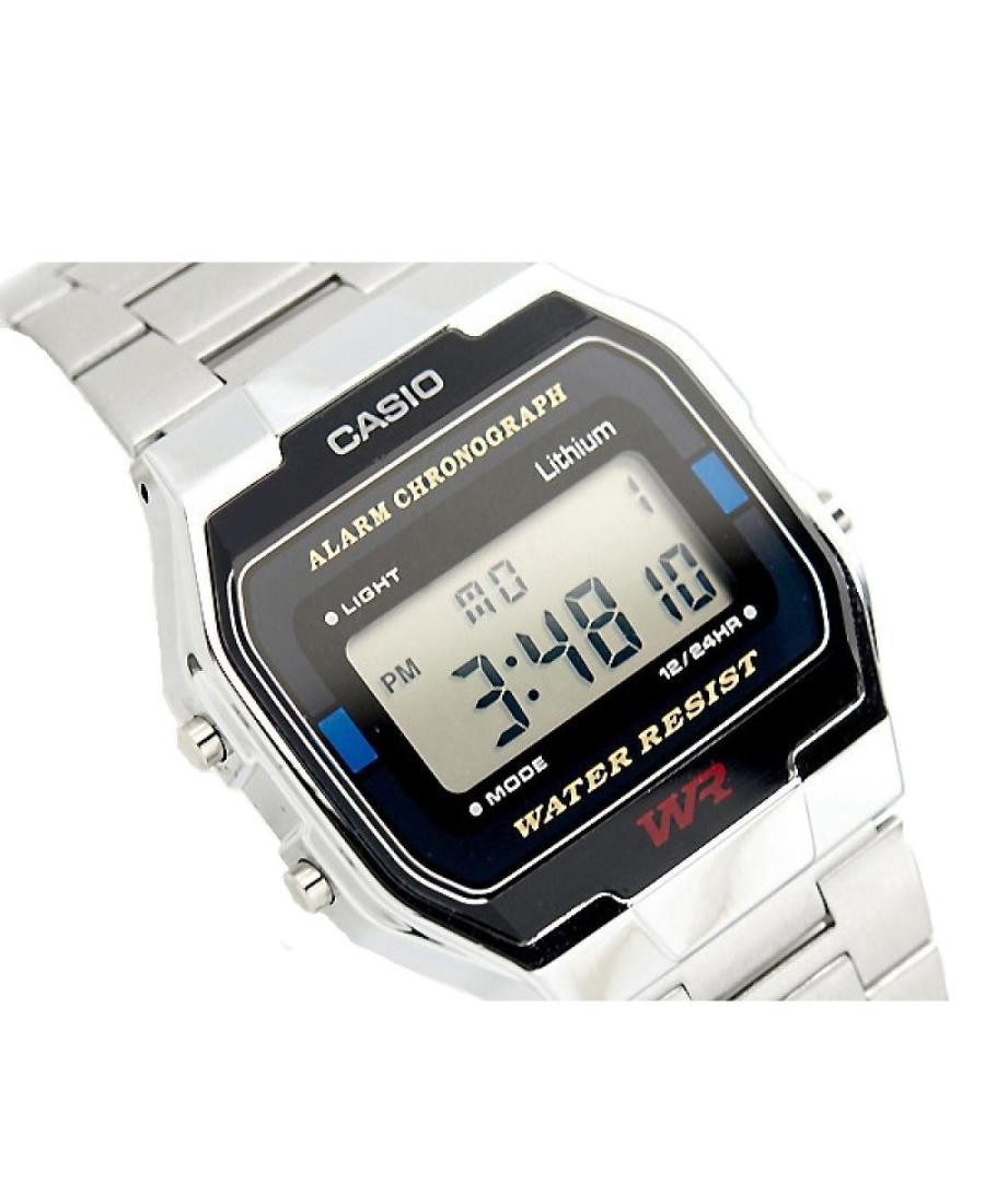 CASIO Men Digital Quartz Casual Watch Classic Dress Silver color Dial Waterproof