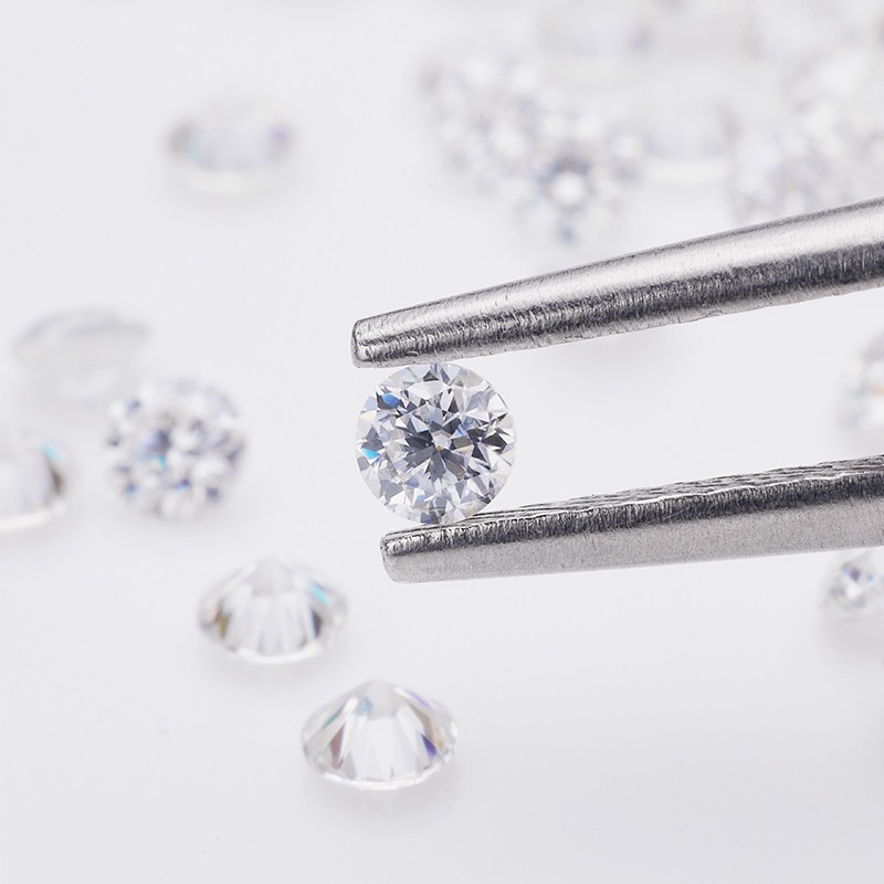 US Small Size Wholesale Loose Moissanite Round GRA VVS D 0.8mm-2.9mm for Jewelry