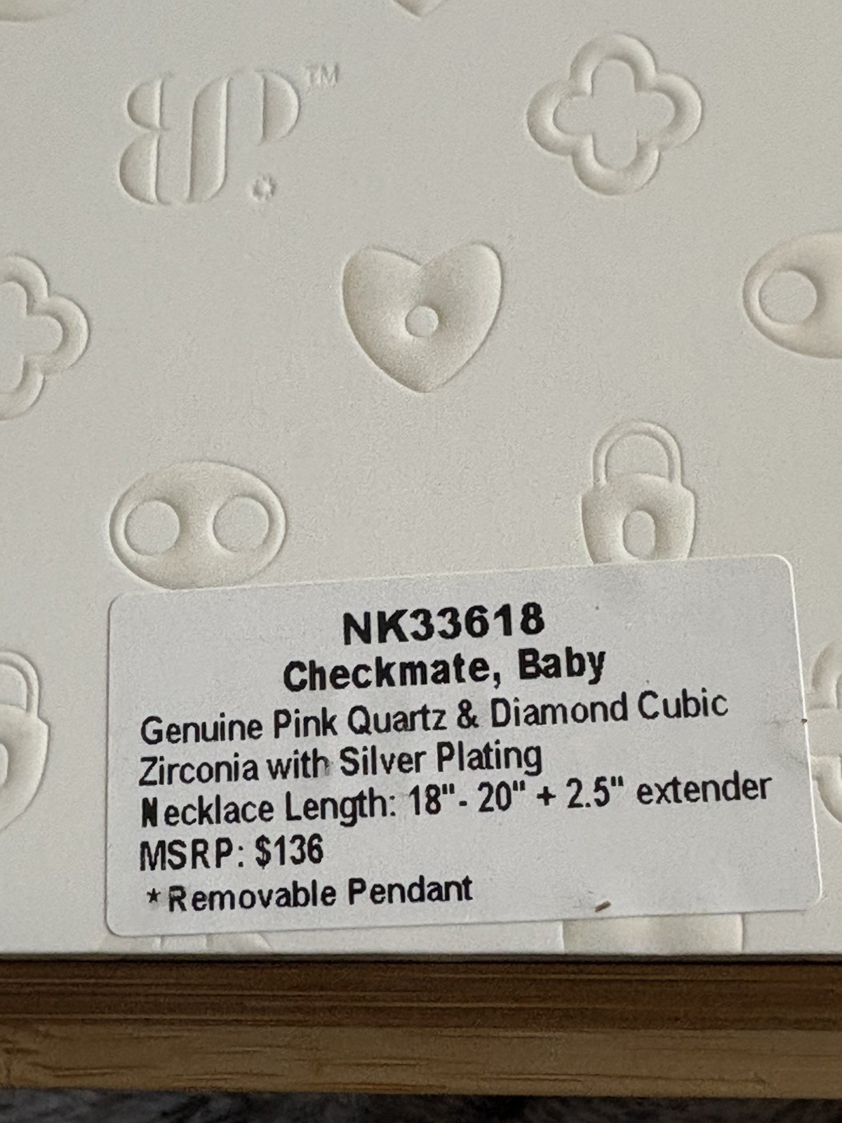 Bomb Party Luxe Layers 2026 Checkmate, Baby NK33618 Silver