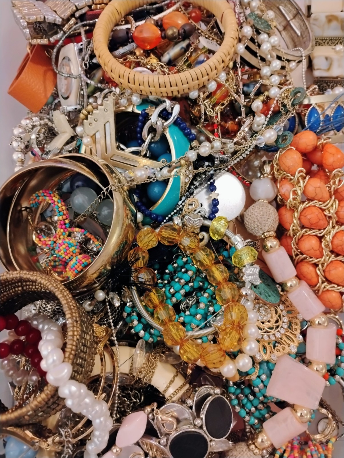 3 Pound Lb # Bulk Costume Fashion Jewelry Lot Junk Craft Resale Multi Purpose