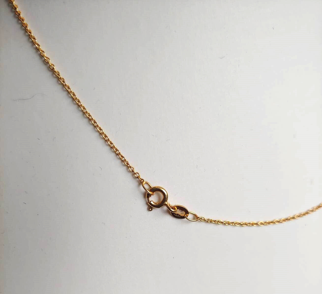 9ct Yellow Gold Trace Chain 1.2 Grams 16 Inch / 40cm NEW