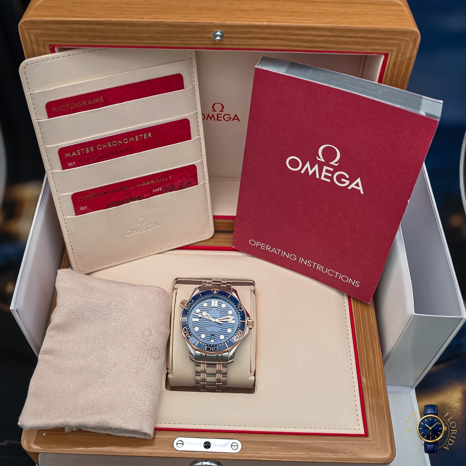 2025 | Omega | Seamaster Diver 300M | Blue Dial | 210.20.42.20.03.002 | Full Set