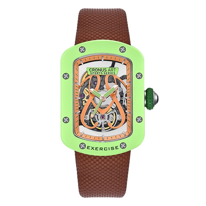 CRONUSART Women Automatic Watch 29mm Rectangle Ladies Mechanical Wristwatch