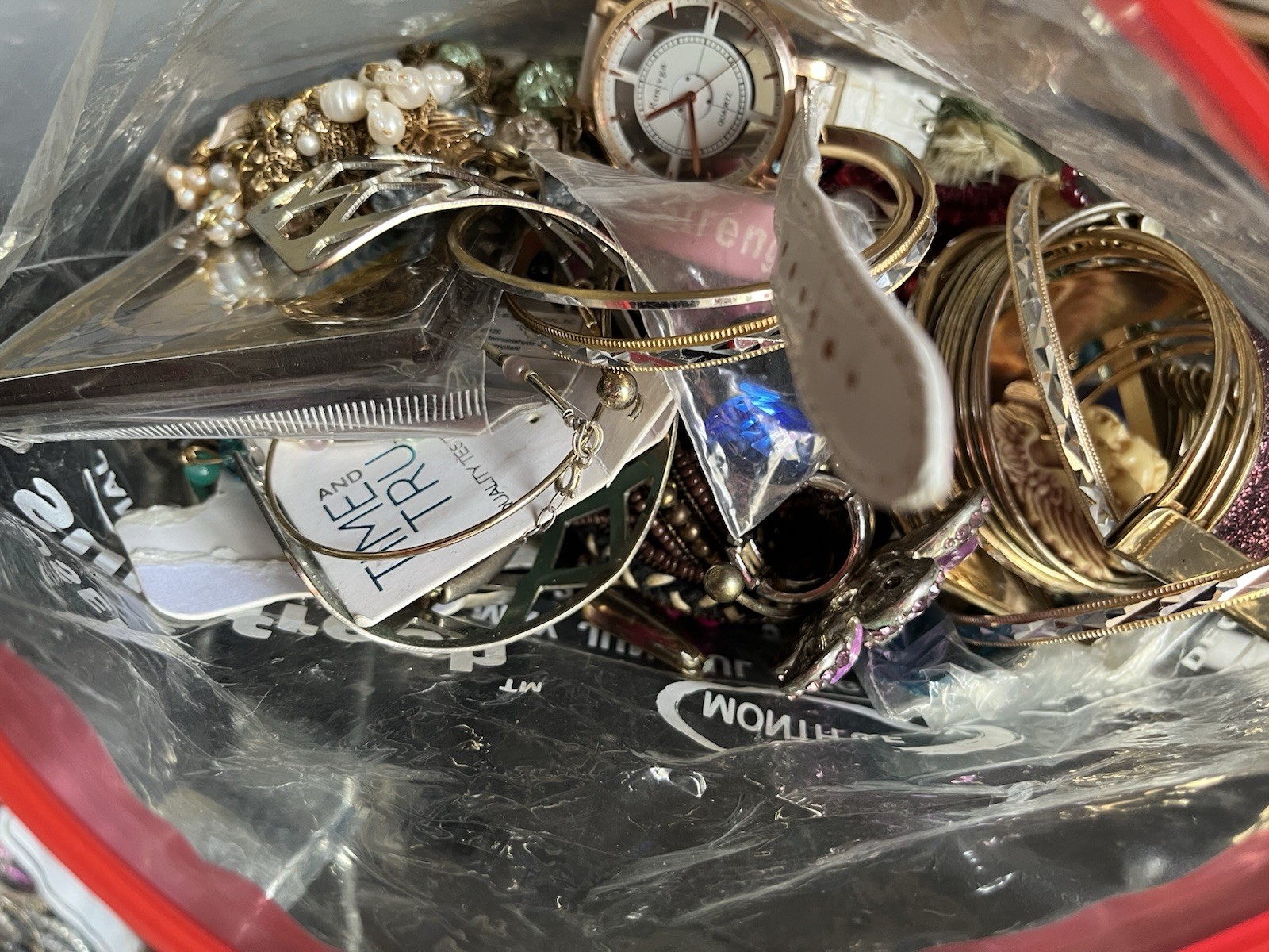 Bag with More Than 5 Pounds of Jewelry and Accessories