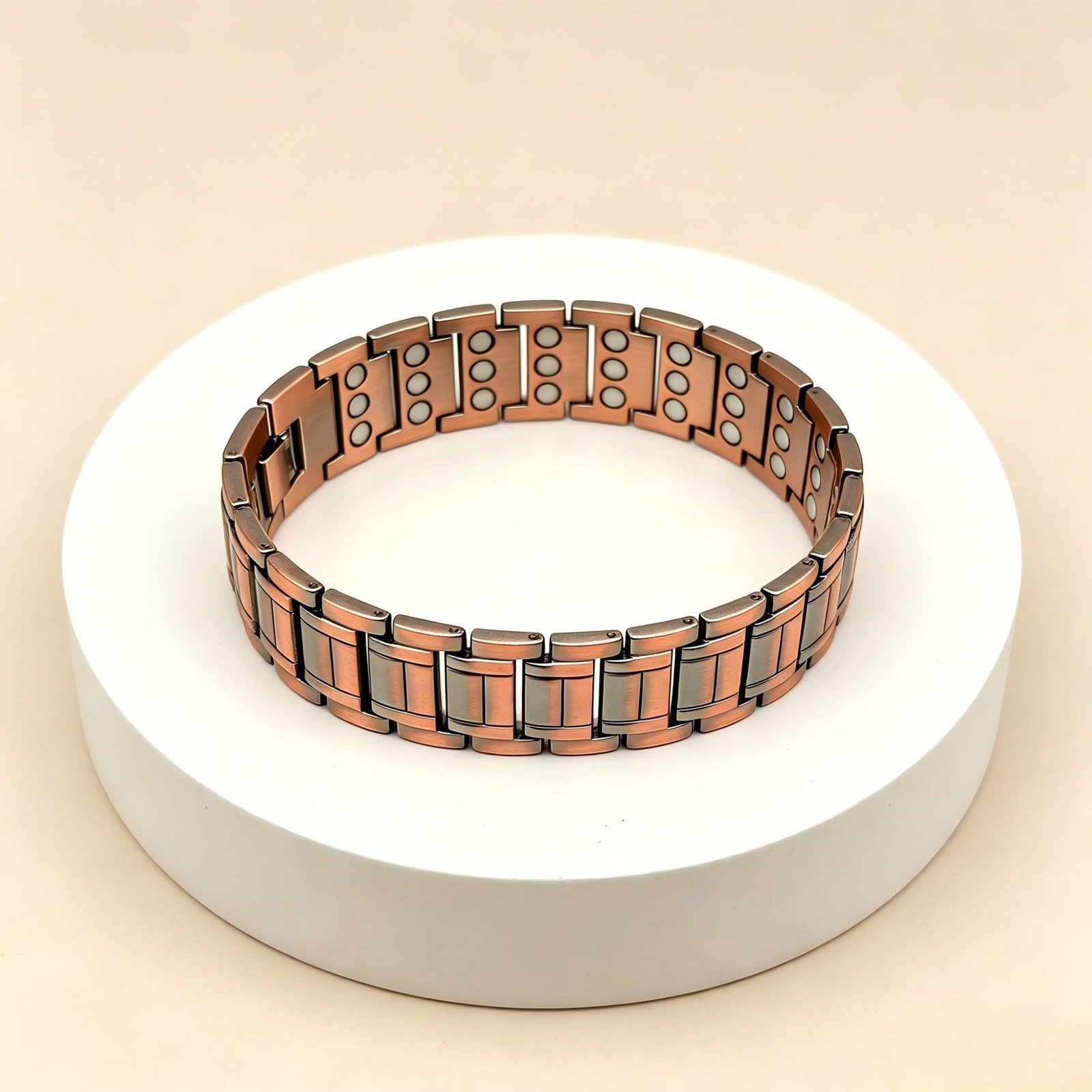 2 Pack Pure Copper Magnetic Bracelet Arthritis Pain Therapy Energy Cuff Bangle