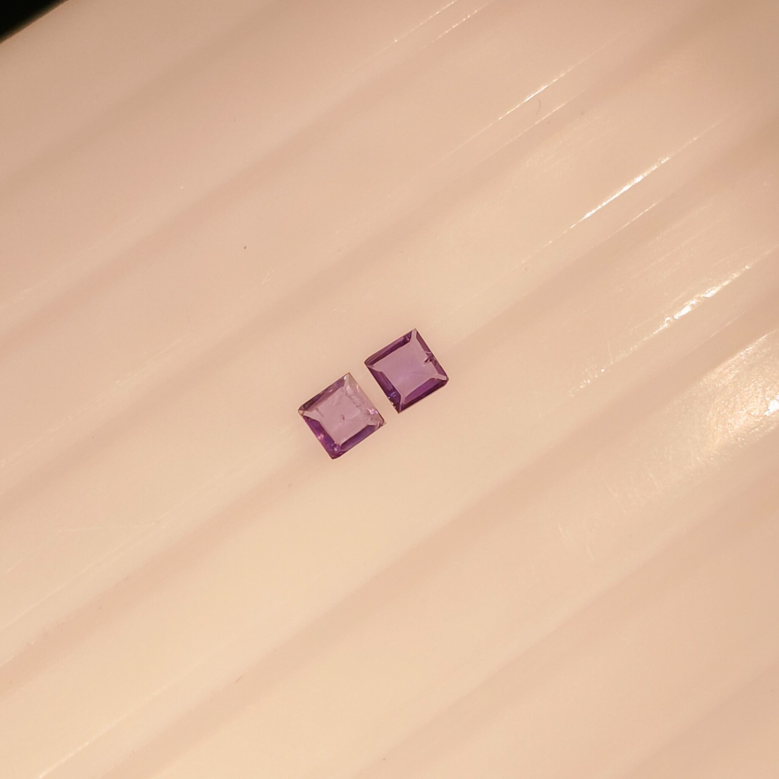 0.17 Ct Natural Alexandrite Loose Gemstone 2.5mm Square Green Color Change Cut