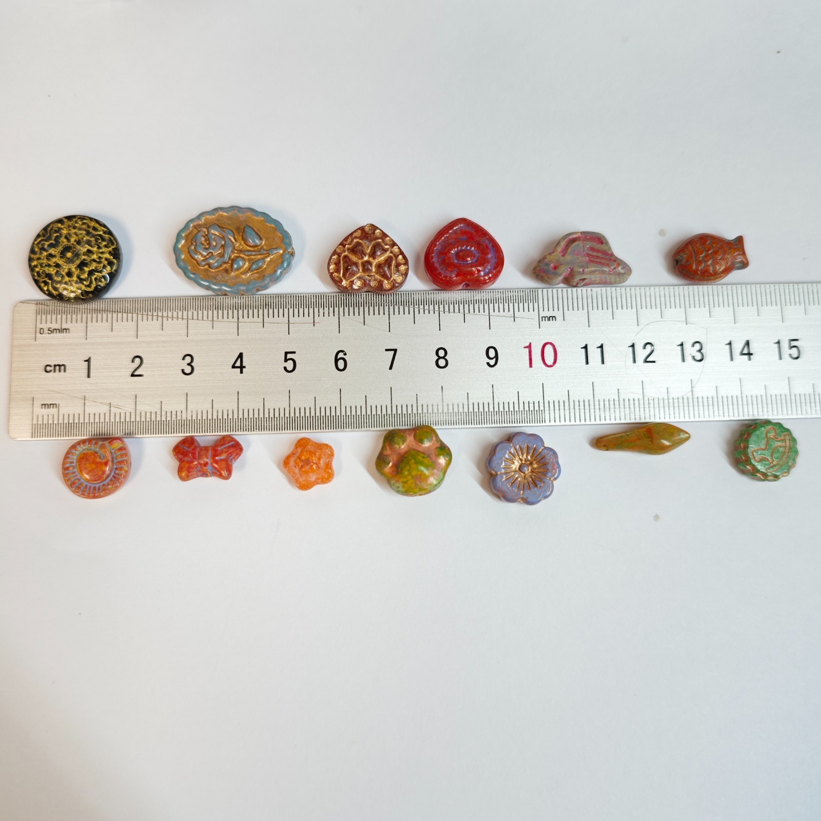 100g Vintag Styley Bulk Jewelry glass bead Lot ALL Brand New Untested Mix Match