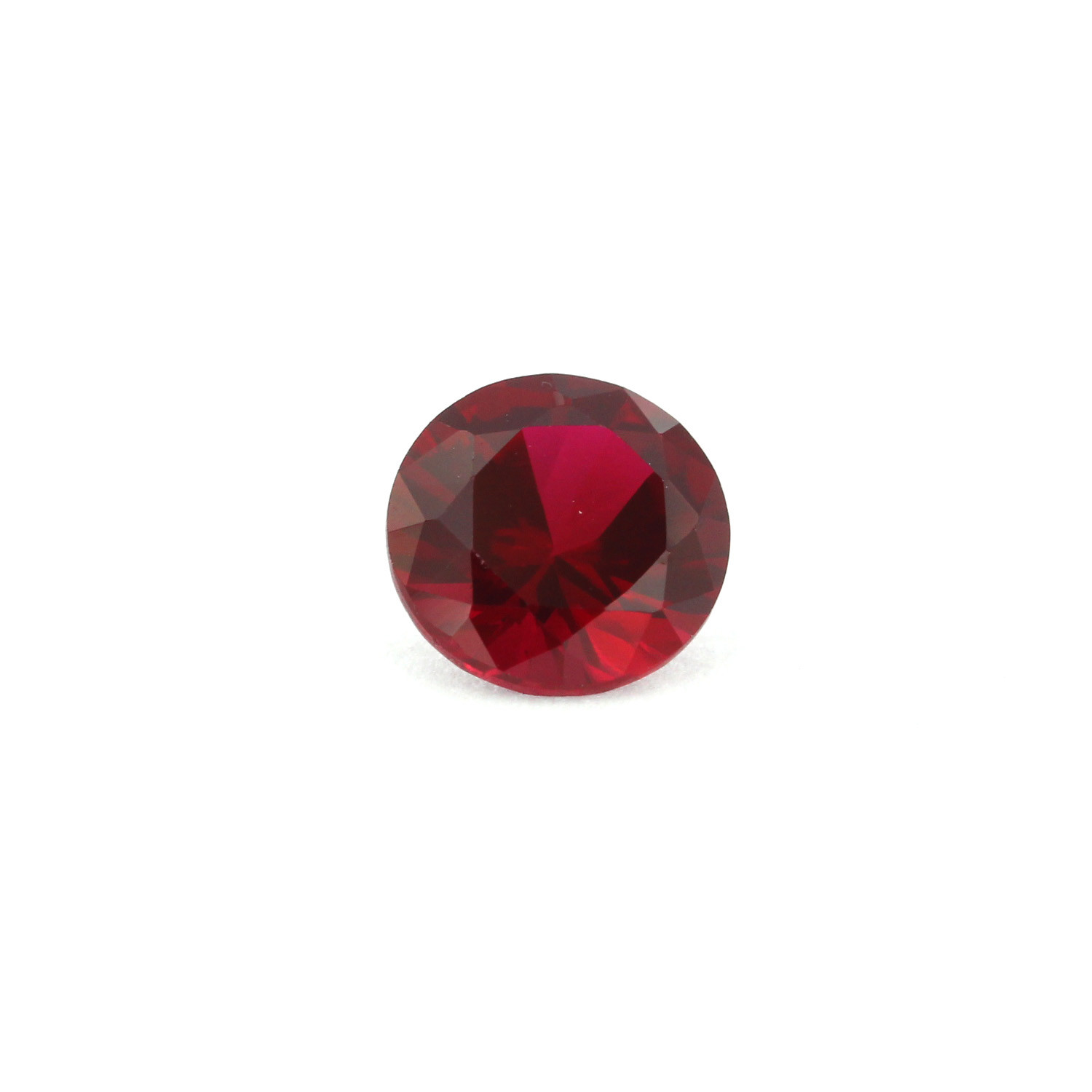 Loose Round Cut Garnet CZ Stone Single Red Cubic Zirconia Jan Birthstone Shape