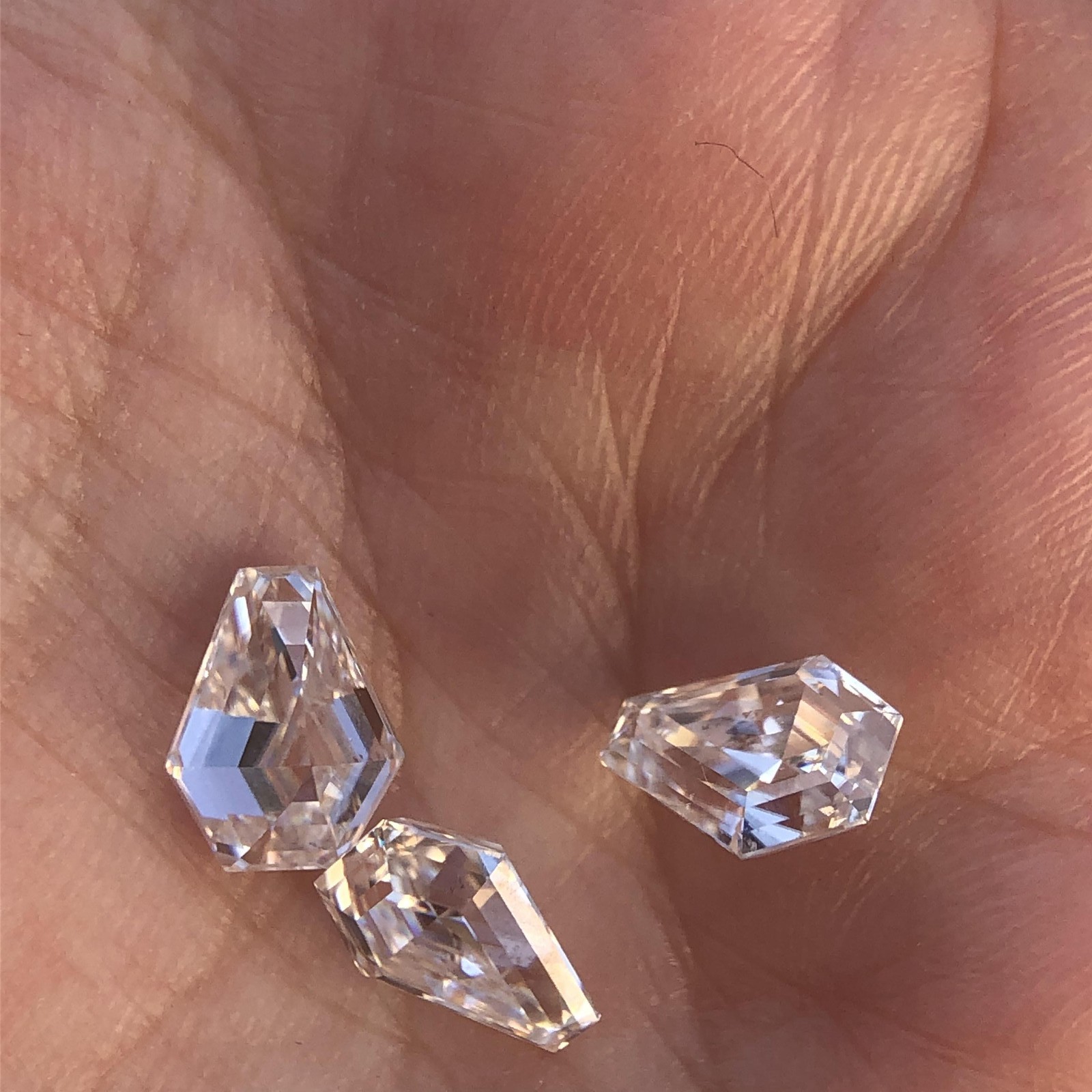 Fancy Cut Loose Moissanite Stones Coffin Shape D VVS1 Gemstones GRA Pass Tester