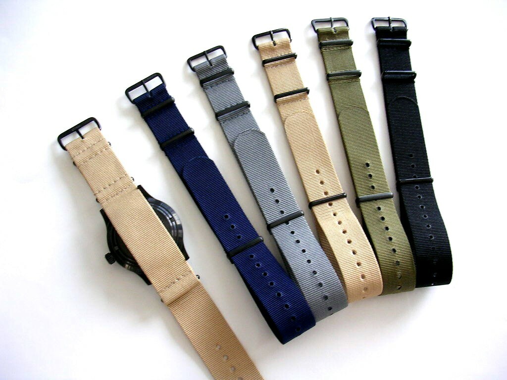 16mm NATO G10 Prem Ballistic PVD MoD RAF Military army watchband strap IW SUISSE