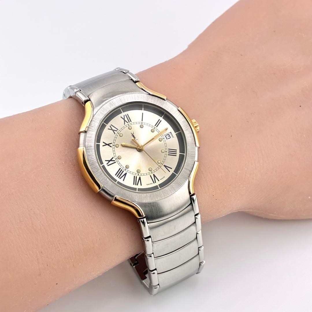 Yves Saint Laurent Men’s Watch Gold Two-Tone Quartz Japan 0713281