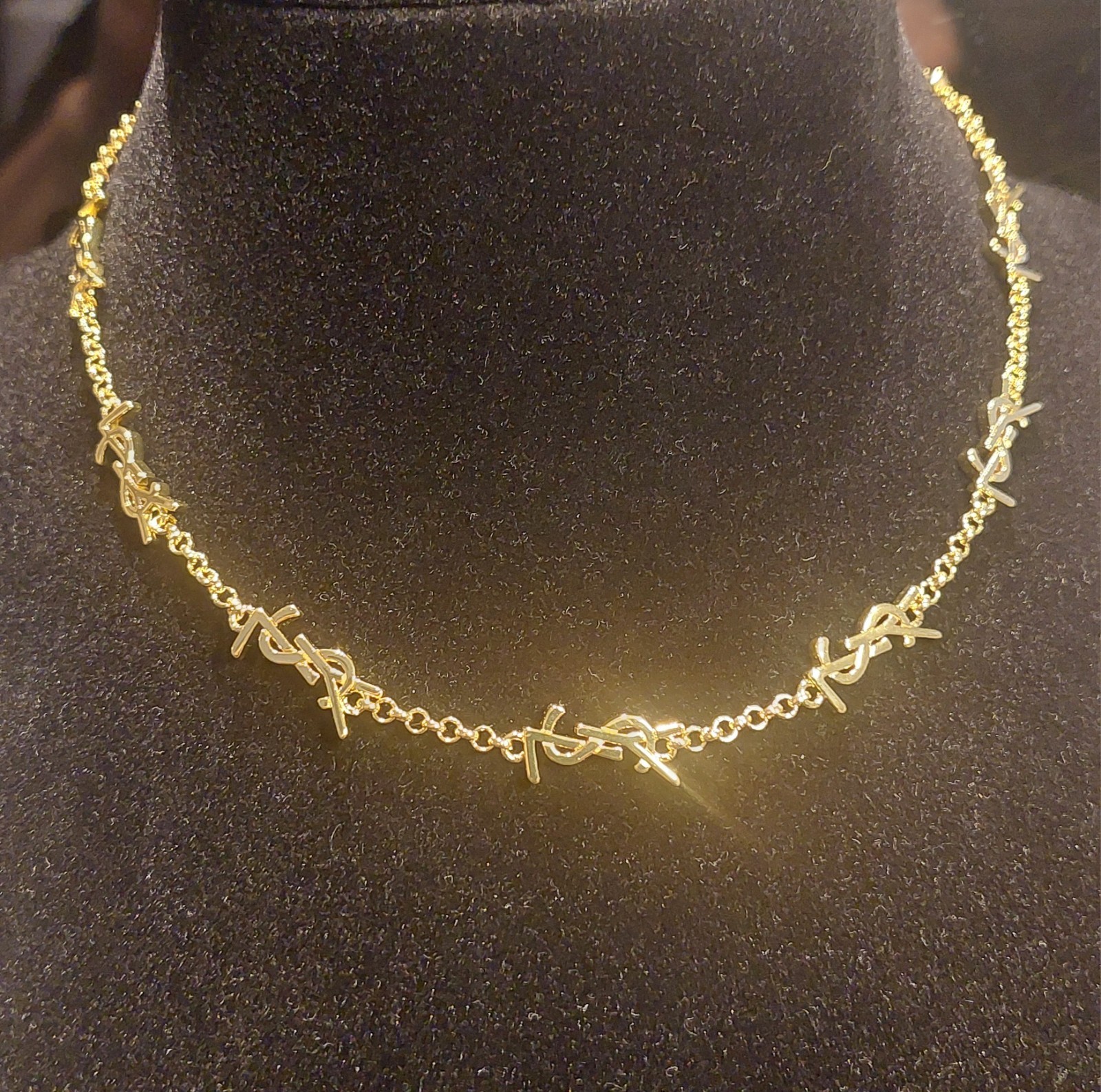 YVES SAINT LAURENT CHOKER NECKLACE – Box Included