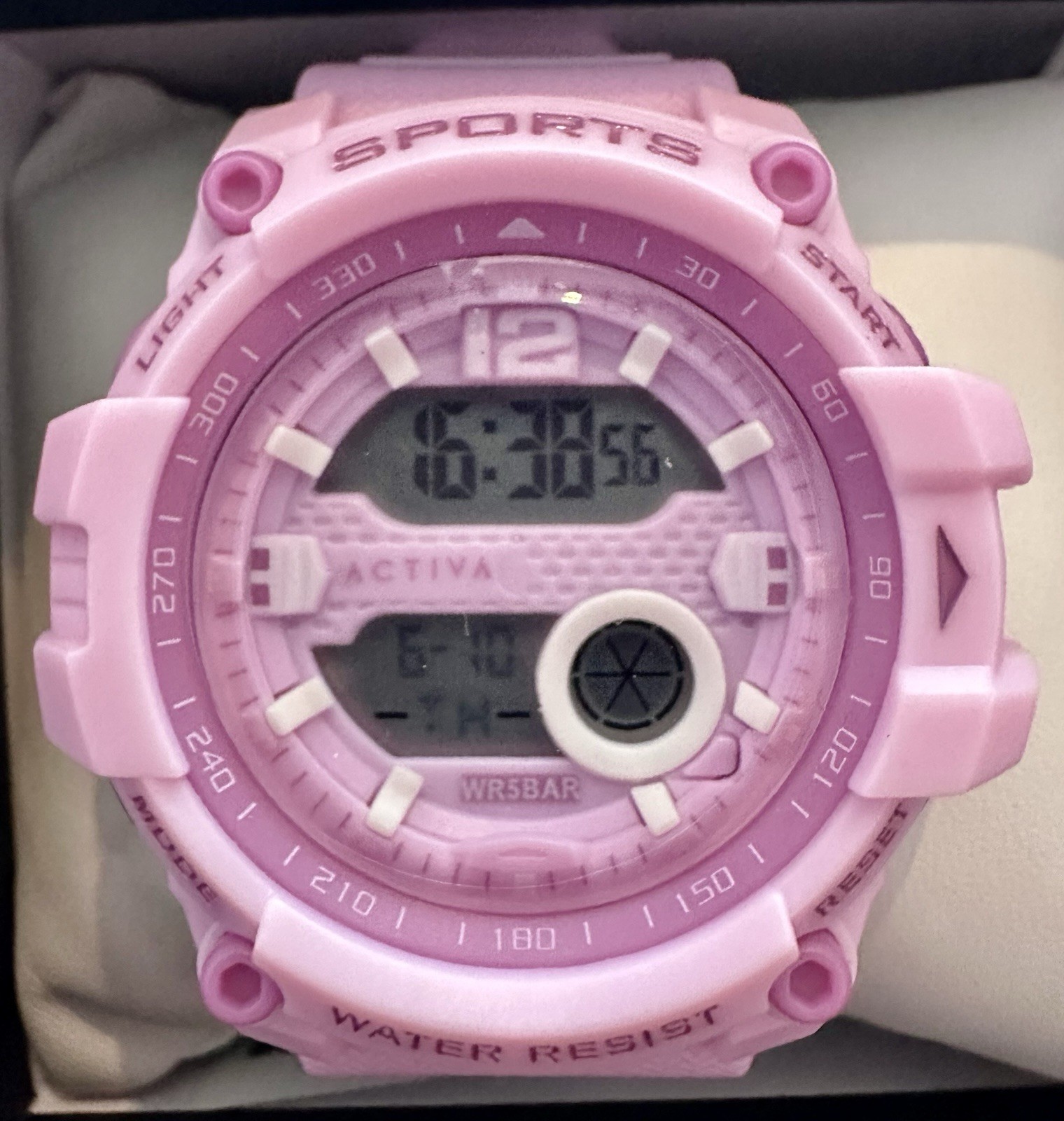 Activa X Invicta’s Lady’s Digital Sport Watch-46mm, Purple, 50M 🔥