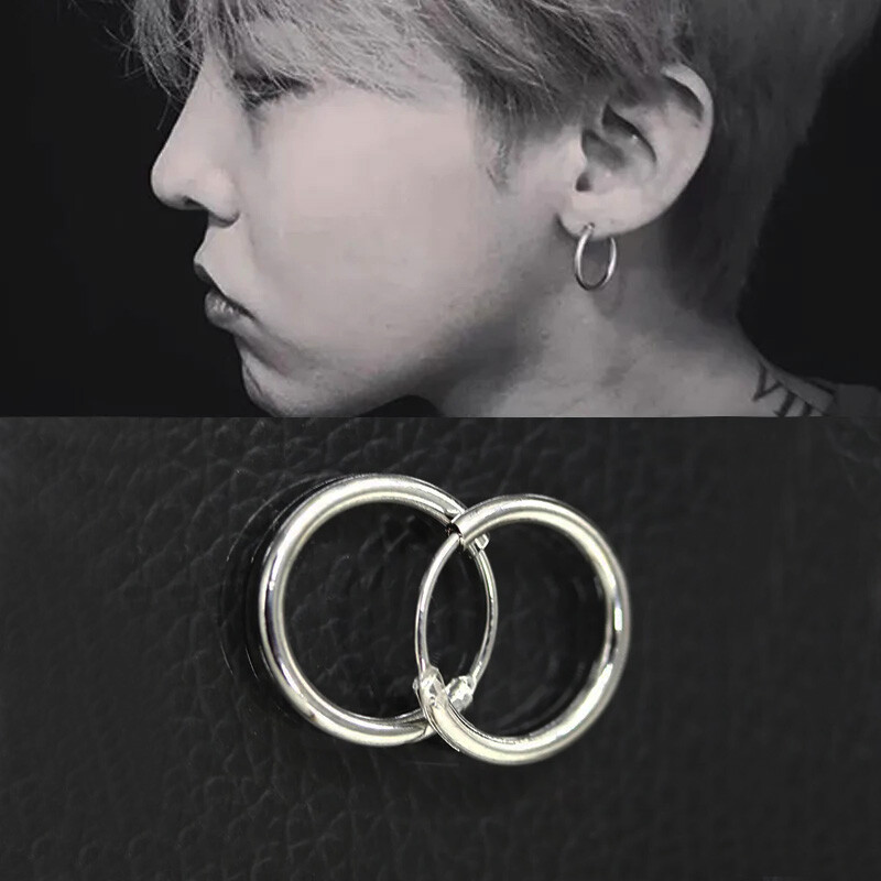 Womens Classic Huggie Sterling Silver 925 Hoop Earrings Fashion Jewelry 1cm