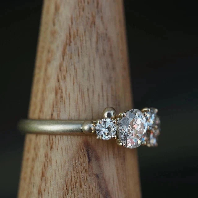2Ct Round Lab Created Moissanite Women’s Wedding Ring 14K Yellow Gold Plated