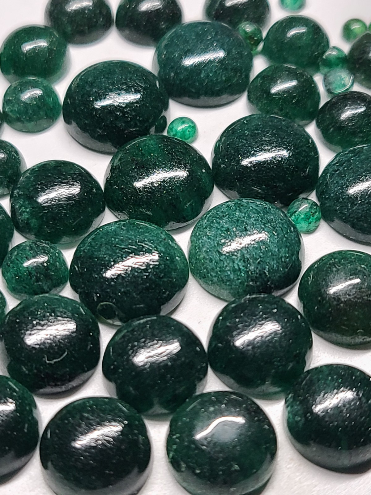 Aventurine 3mm, 4mm, 6mm, 8mm, 10mm, 12mm, 14mm Round Cabochon Loose Gemstone(s)