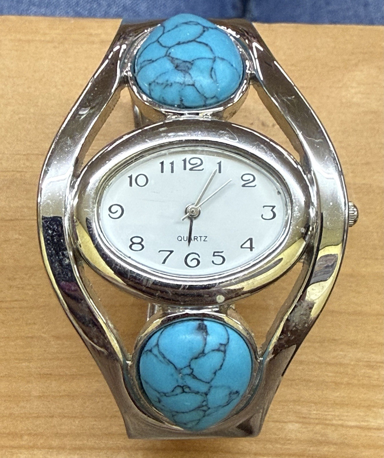 Jennie B Watch – New Old Stock – Faux Turquoise Jennie B Watch – Women’s