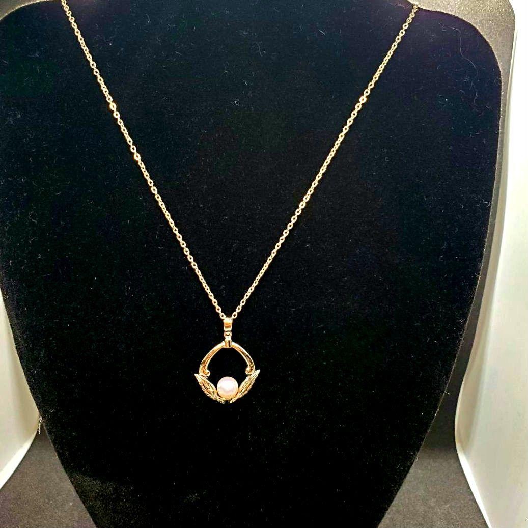 MIKIMOTO Craftmanship Silver Natural Pearl Pendant Necklace Japan Luxury Jewelry