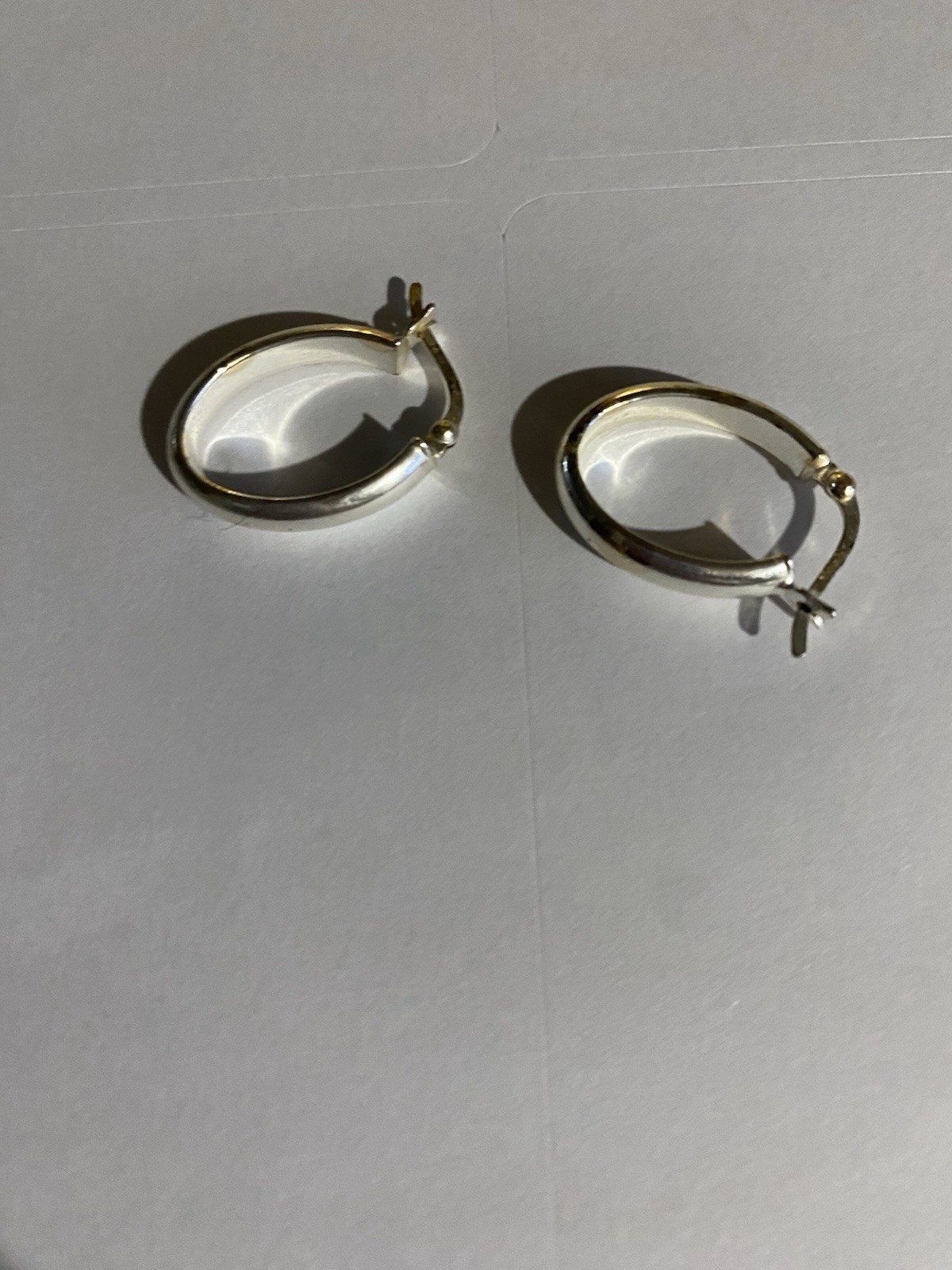 Vintage Sterling Silver SU 925 Women’s Hoop Earrings Everyday Wear