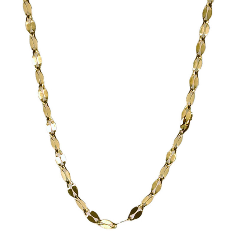 Women Stainless Steel 18K Gold Plated Anklets Smooth Chain Ankle 8-10″ PE10