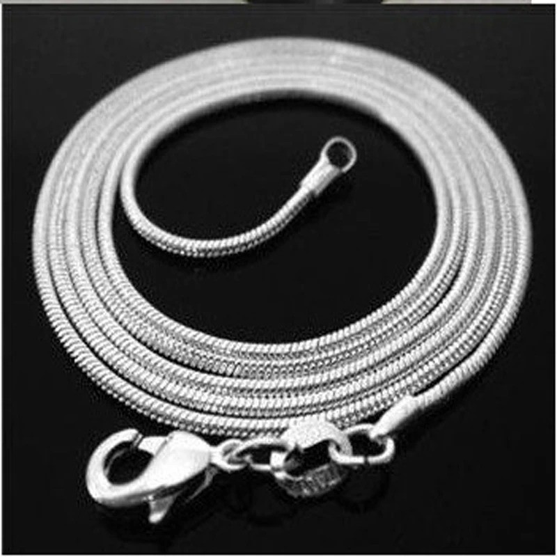 Wholesale 10pcs 925 Sterling Solid Silver Plt 1mm Snake Chain Necklace 16-30inch