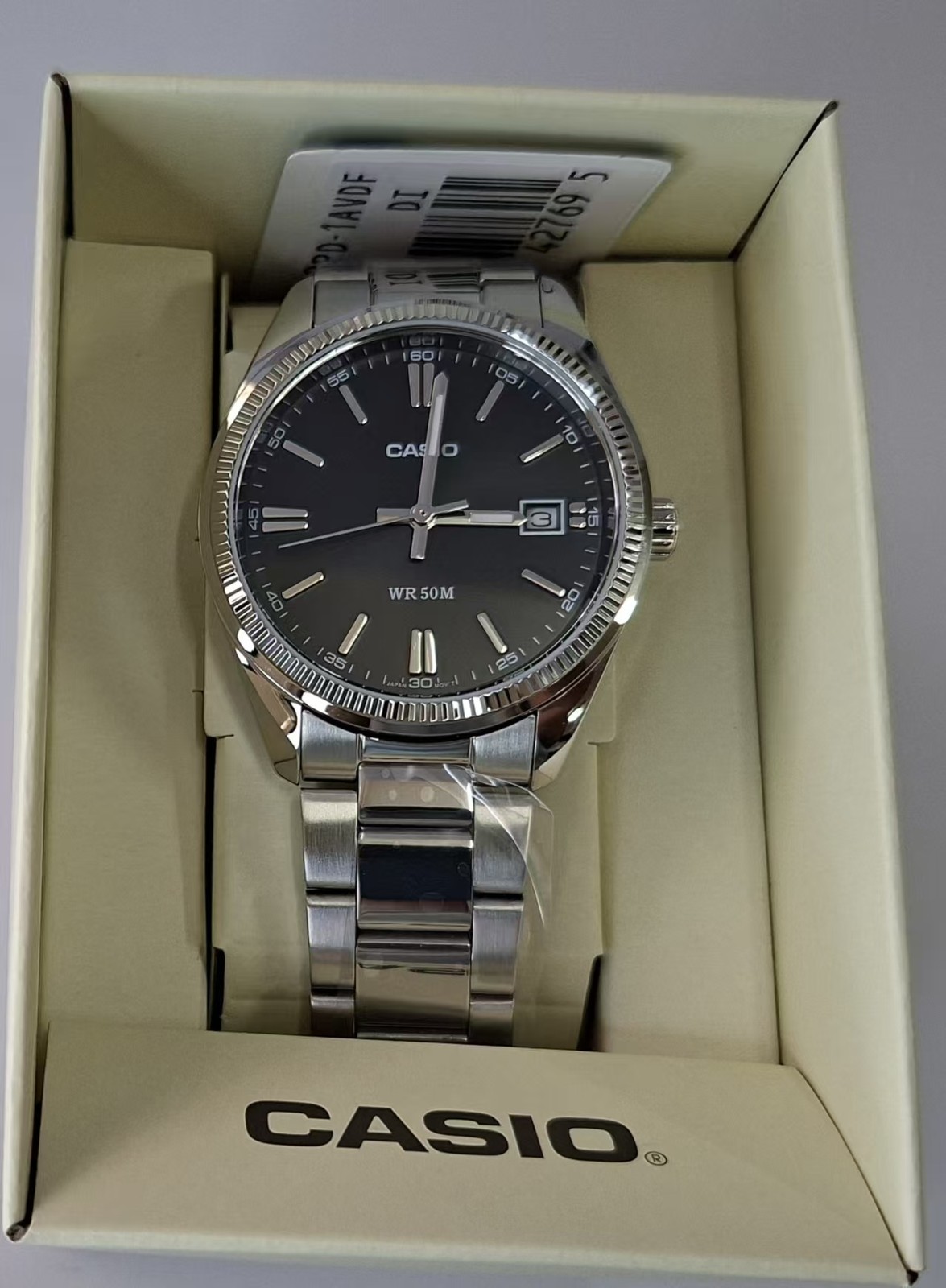 Casio UTP-1302PD-1A Stainless Steel Band 35 mm Dail Black Unisex Adults Watch