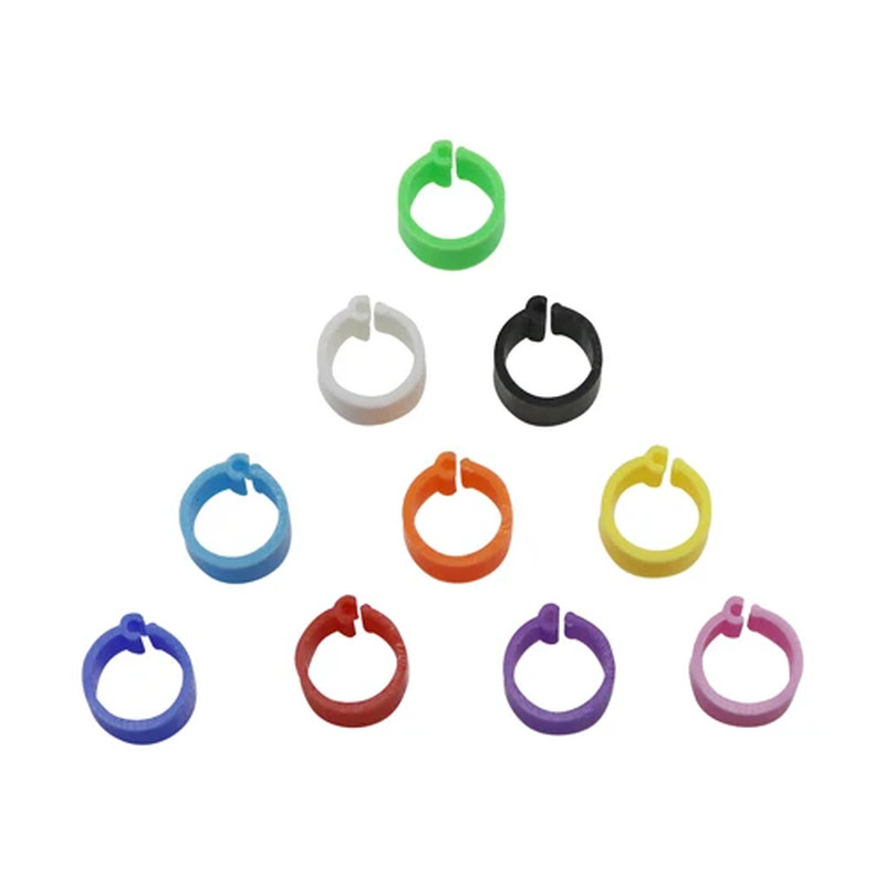 200 Pcs 8Mm Inner Diameter 7Mm Height Birds Foot Rings 10 Colors without Text Pa