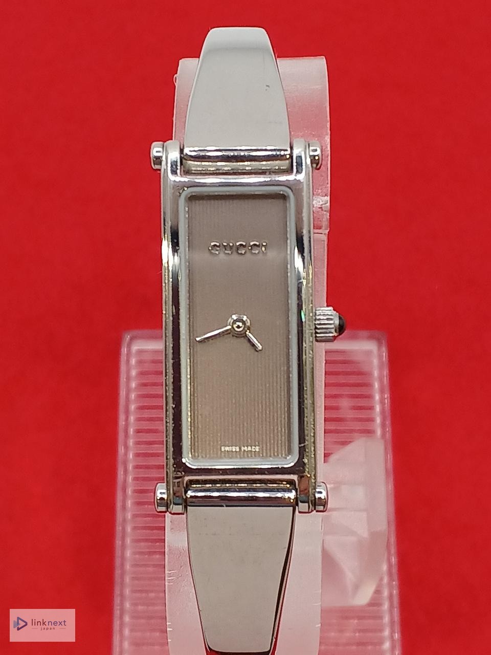 GUCCI 2400L Women’s Stainless Steel Quartz Bangle Watch