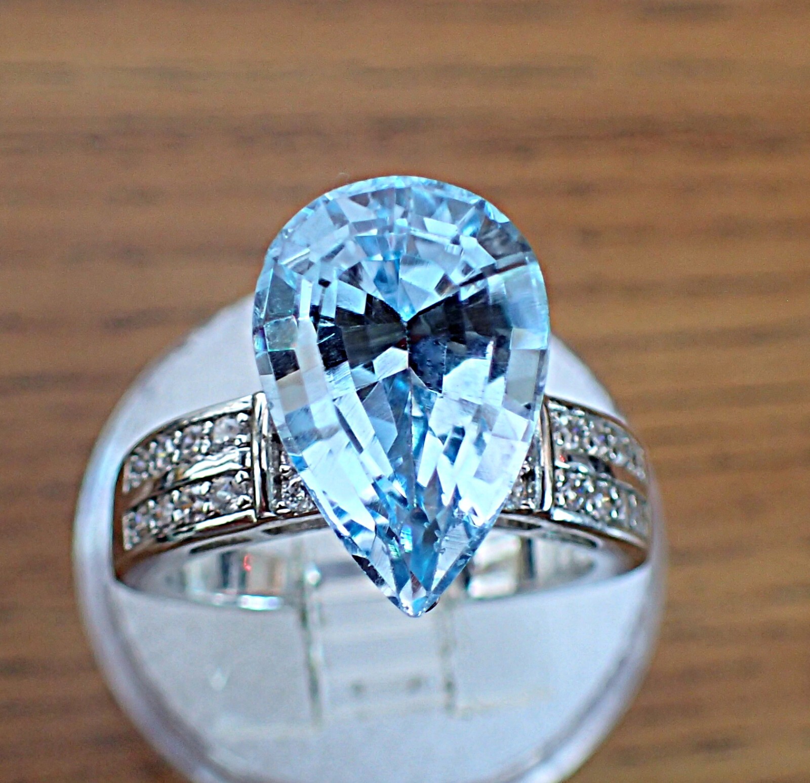 Blue Topaz 8.43 Ct. Genuine Swiss Blue Topaz Pear Shape Loose Stone Gemstone
