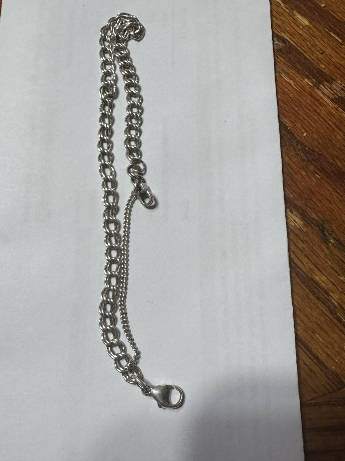James Avery Medium Double Curb Link Charm Bracelet, Size Large (8″)