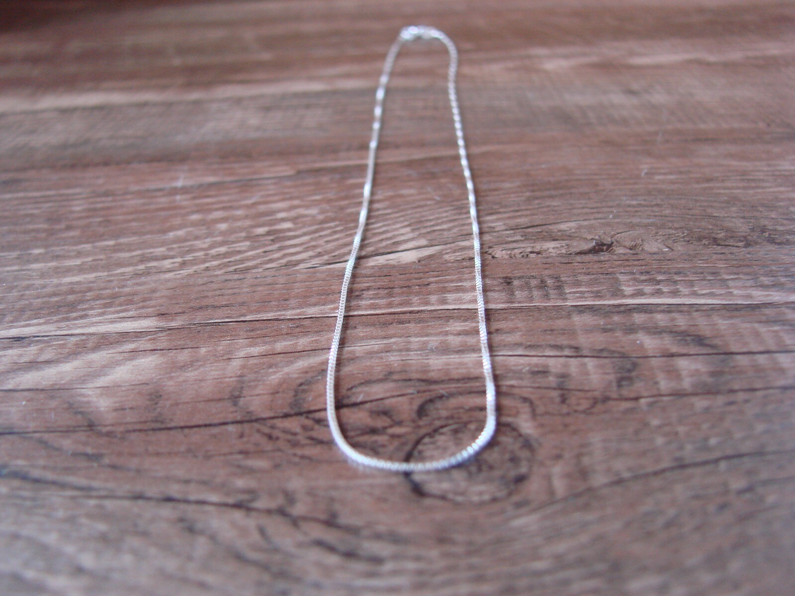 Southwestern Jewelry Sterling Silver Box Chain Necklace 18″ Long x 1 MM