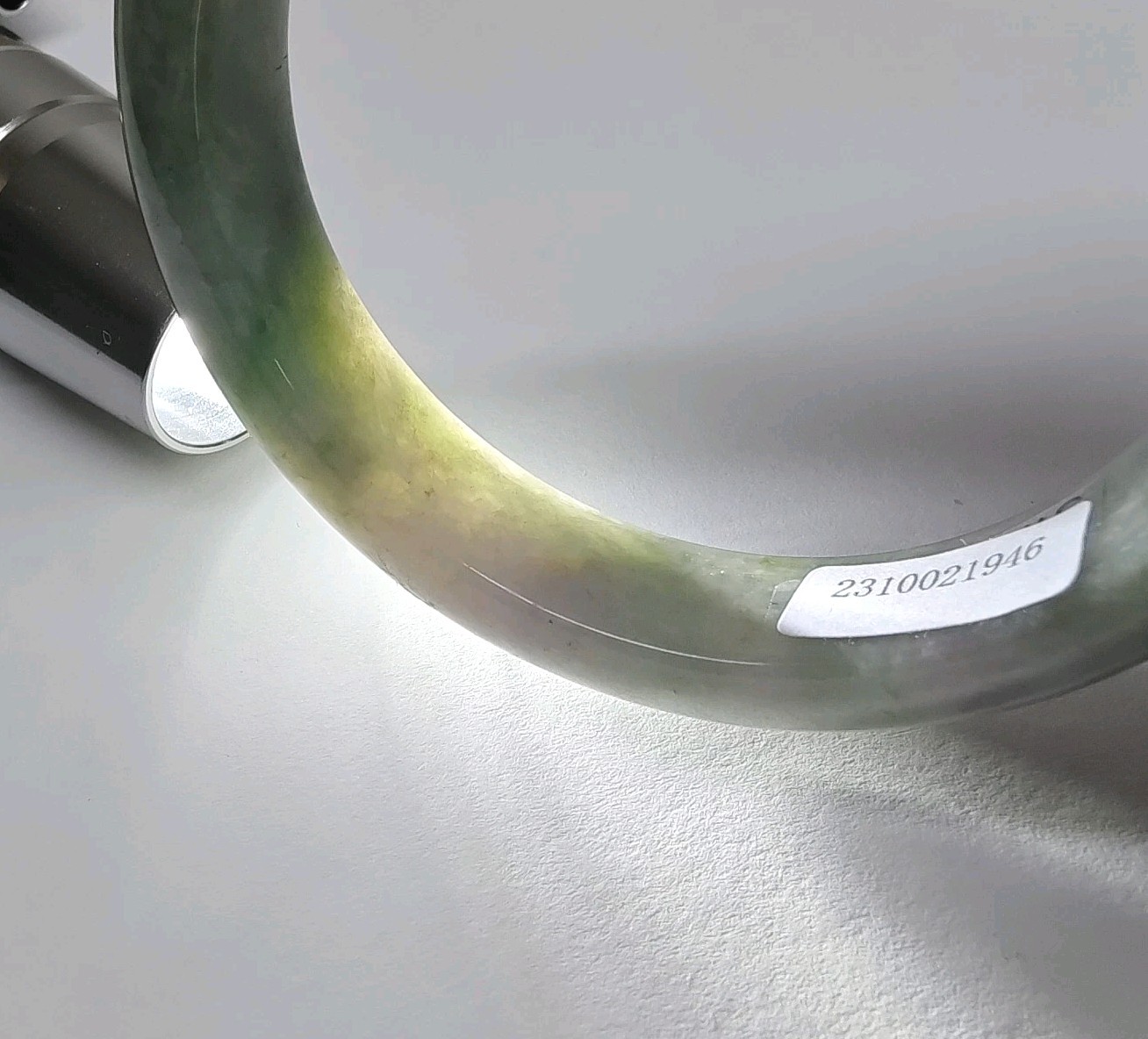 Certificated Green Jade Bangle/Bracelet 57mm Natural Jadeite 天然绿色玉手环镯子 翡翠A货
