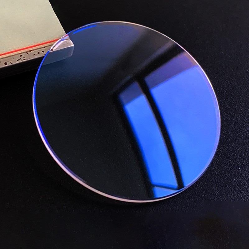 1.2/1.5/2.0/2.5mm Thick Blue AR Coated Mineral Glass Round Watch Crystal 26-45mm