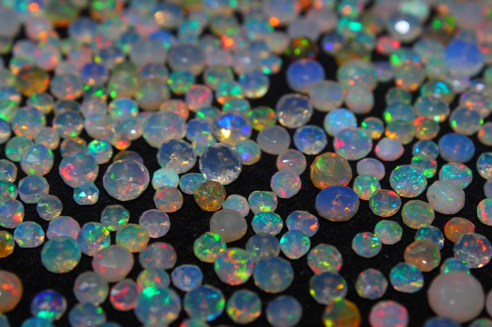 Natural Ethiopian Opal Faceted Beads 4mm 5mm 25pcs Gemstone