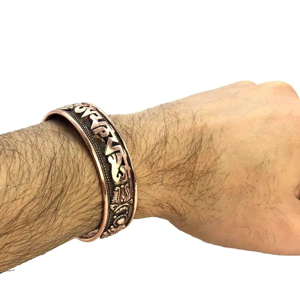 100% Pure Copper Bracelet Healing Bracelet. Unisex, Hand Made High Gauge Copper