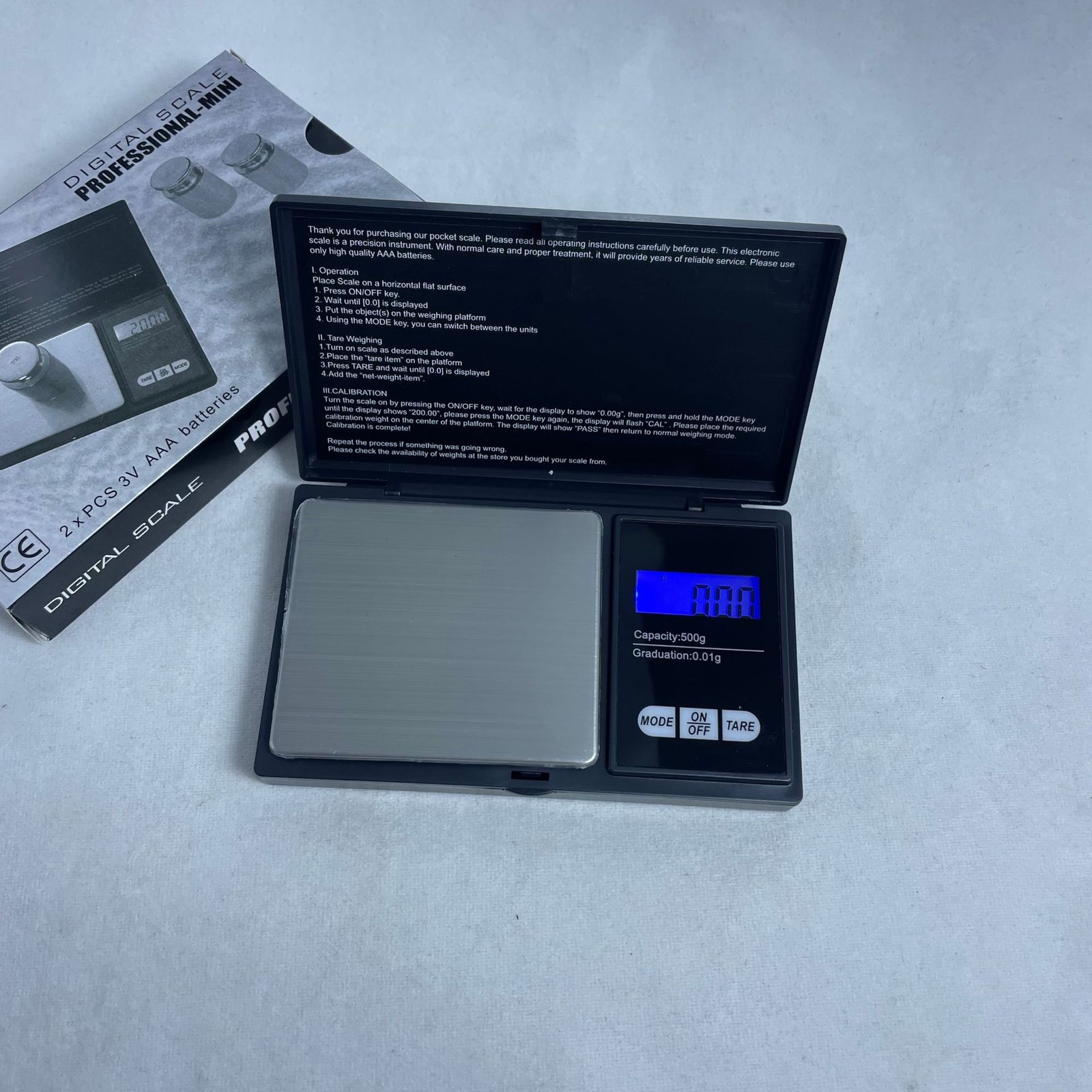 Digital Kitchen Scale Food Diet Cook Weight Jewelry Gold Grain Gram 500g x 0.01g
