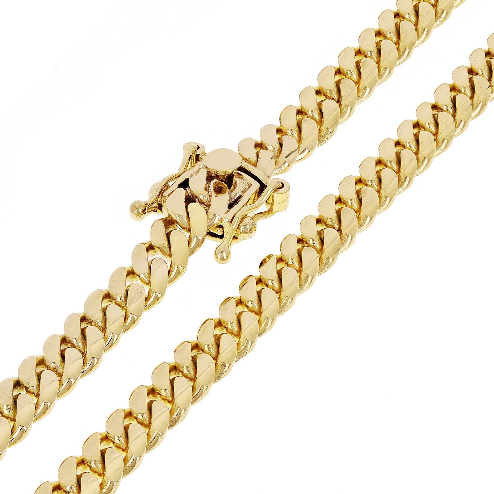 14k Yellow Gold Solid Miami Cuban Link Chain Necklace 24″ 6.5mm 72 grams