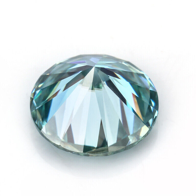 3.0~12mm Light Blue Round Cut Loose Moissanite Stone With GRA Certificate