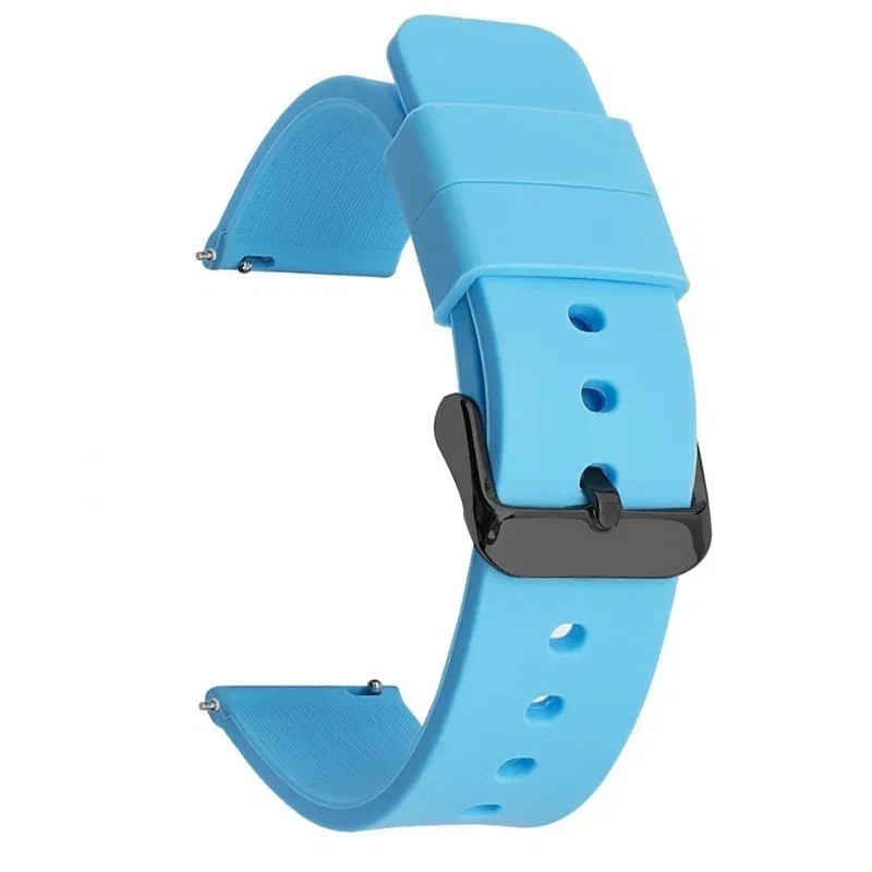 Silicone Watch Strap 14mm 16 18 19 20mm 21 22mm 24mm Waterproof Soft Rubber Band