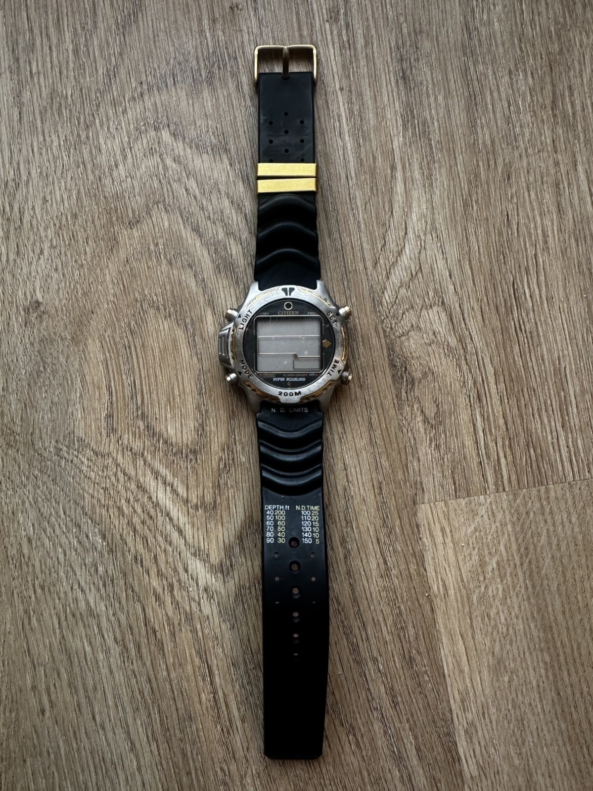 Vintage Citizen Promaster Hyper Aqualand Diver Watch D208-089839 Digital As Is