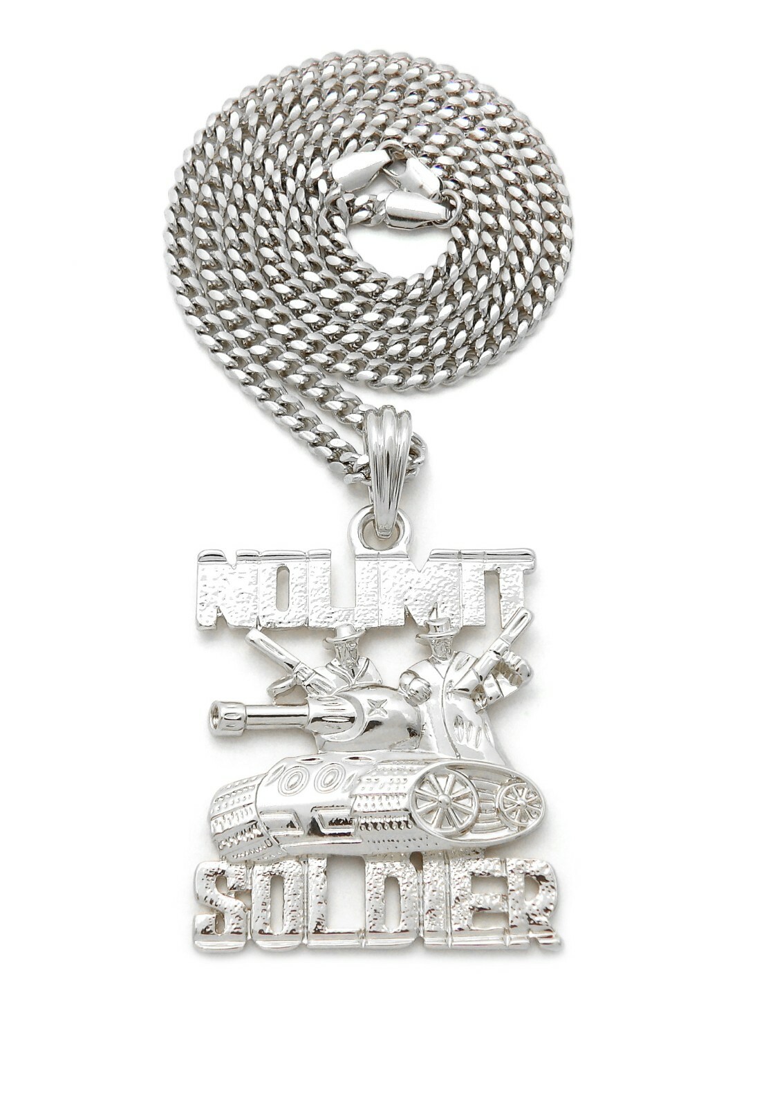 Hip Hop No Limit Soldier Military Tank Pendant 24″ Various Chain Necklace XSP787