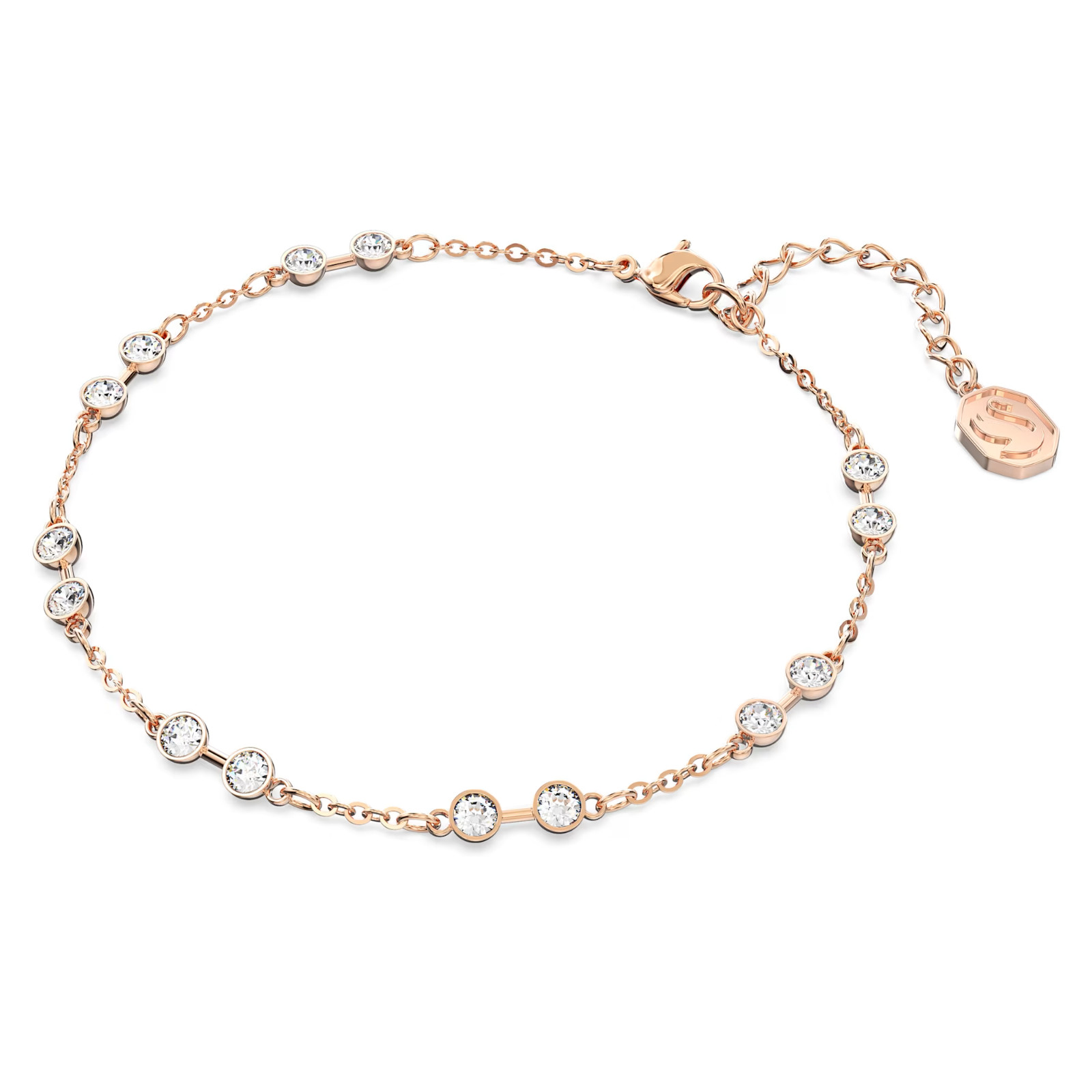 Swarovski Remix Collection Strand Bracelet Round Cut Rose Gold 5664055 *NEW*